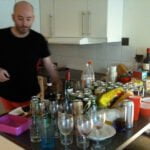 Brian surveying the empties