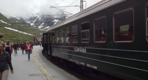 Flåmbana train at Myrdal station