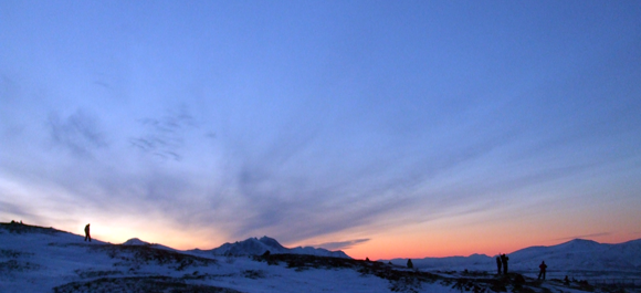 Polar sunrise in Tromsø, Norway