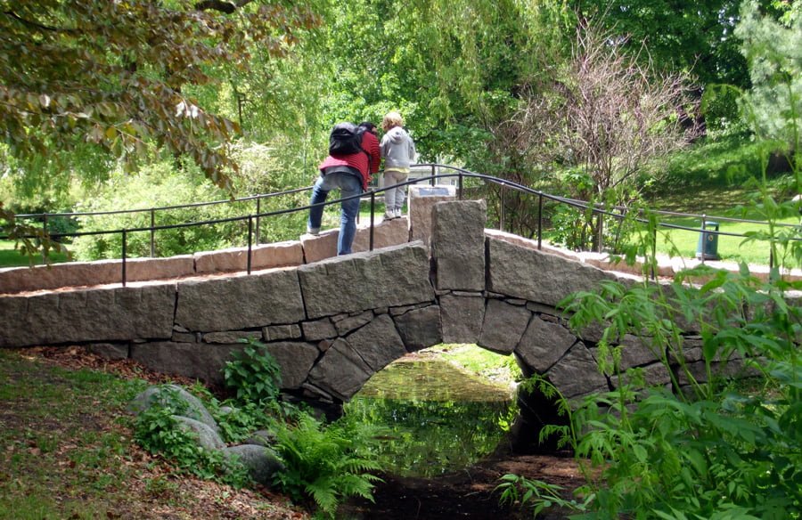 Bridge and creek at St. Hanshaugen Park
