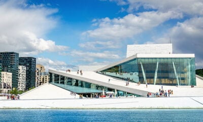 Oslo Opera House with Barcode development in the background.