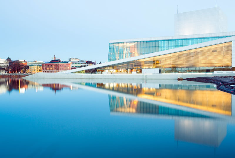 Reflections from Oslo Opera House