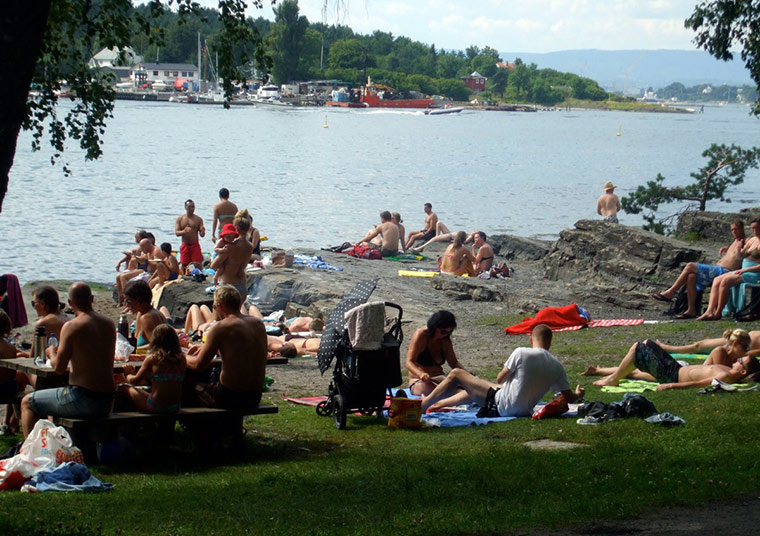 Sunny Hovedøya island