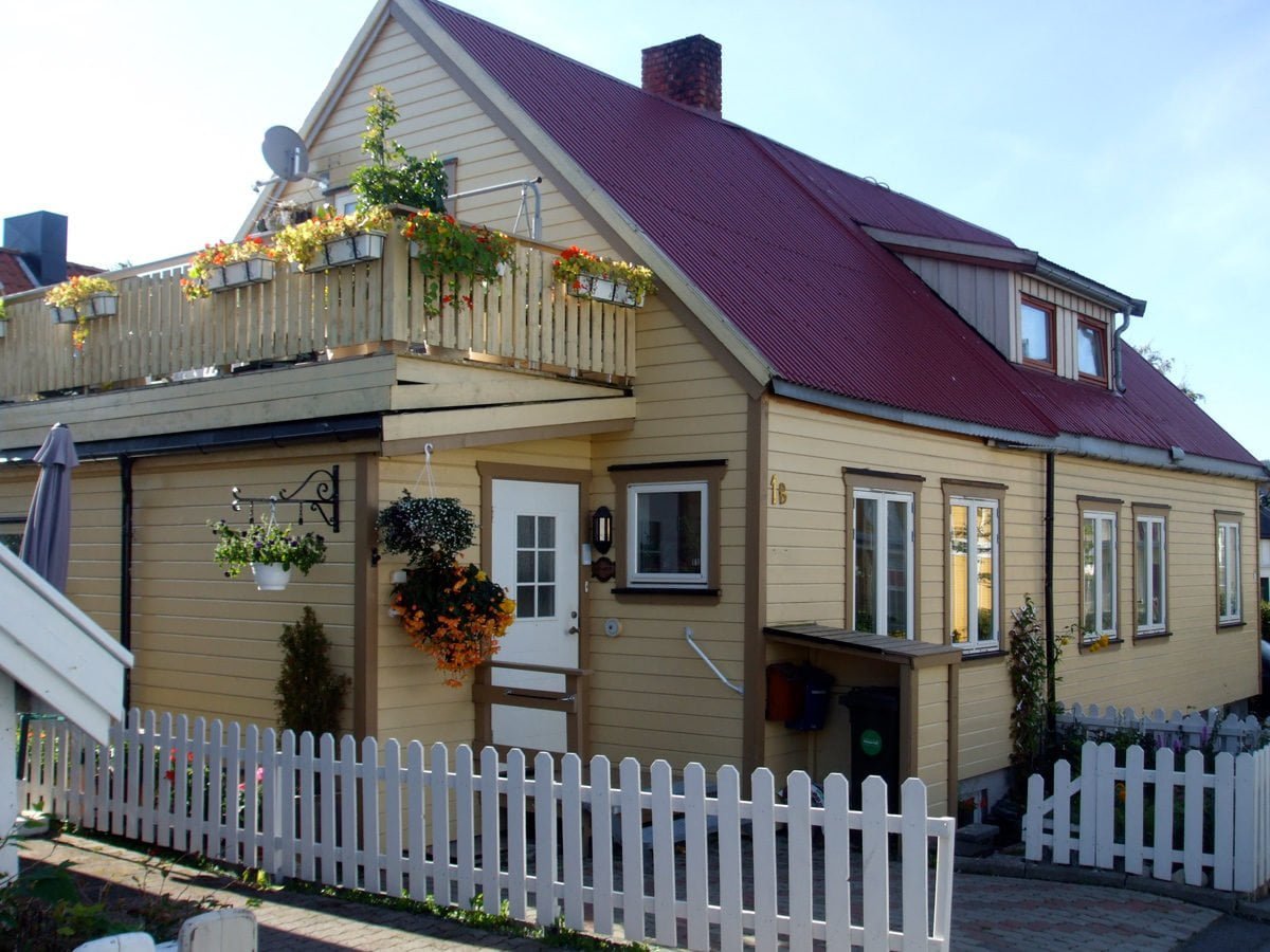 Coloured wooden house in Trondheim