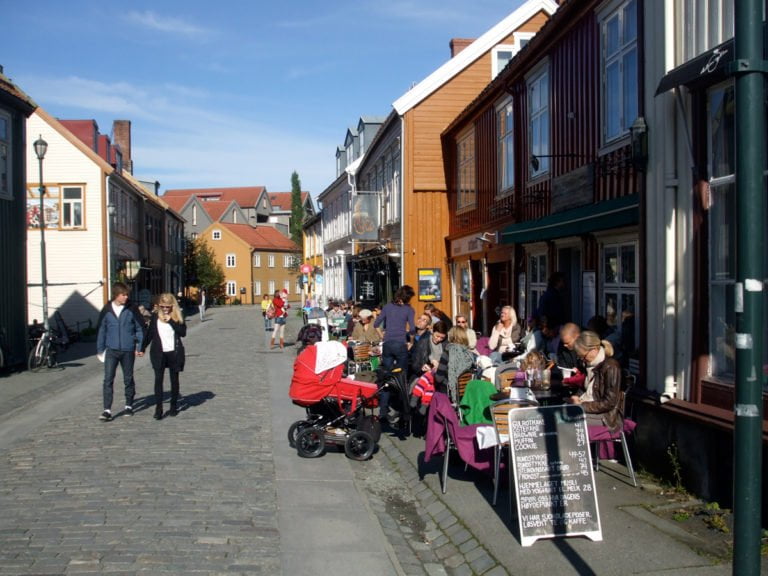 A street in Trondheim A street in Trondheim