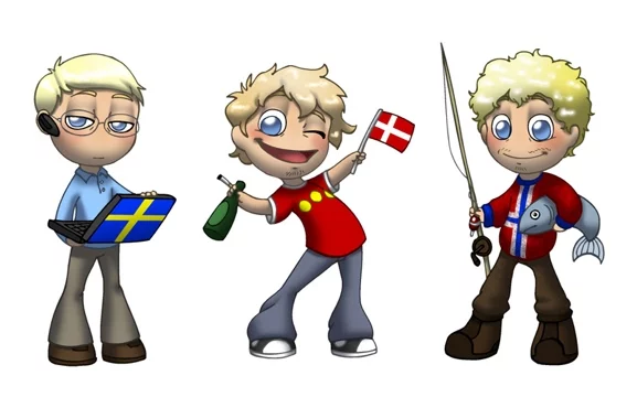 Scandinavia and the World cartoon.
