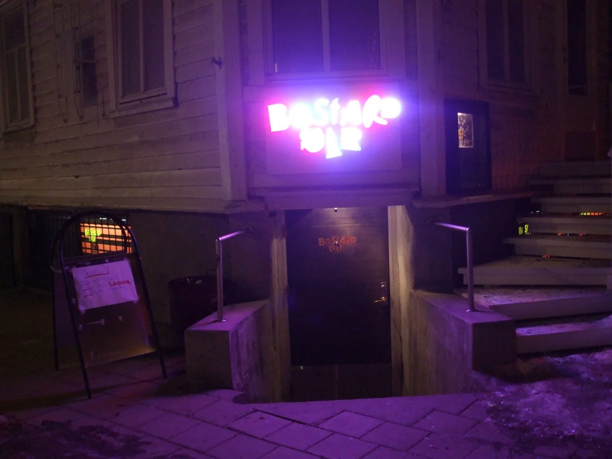 Outside Bastard Bar in Tromsø