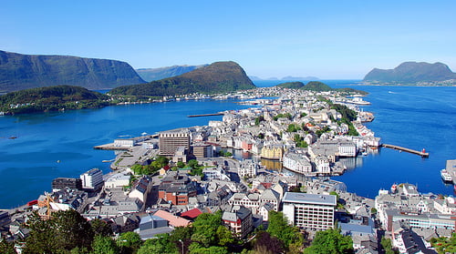 Bird's Eye View of Ålesund