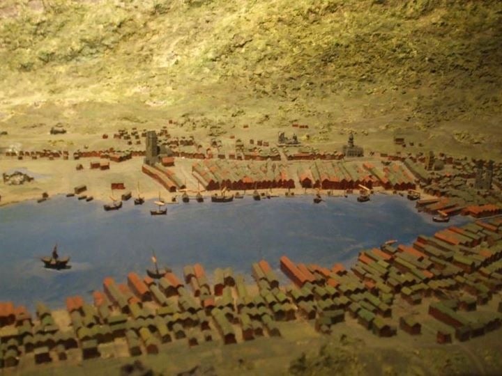 A model of Bergen in 1580