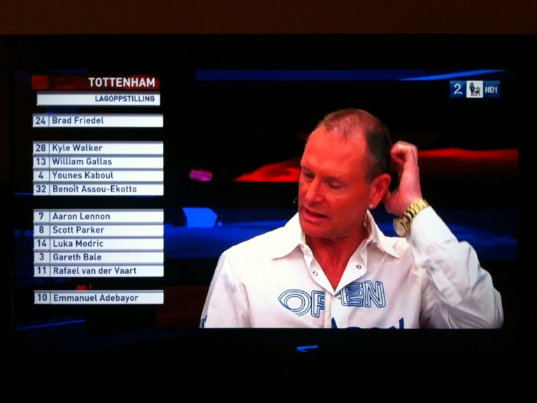 gazza-norway-1 Paul Gascoigne on Norwegian TV.