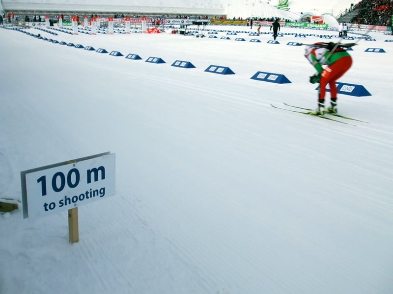 Biathlon race at Oslo