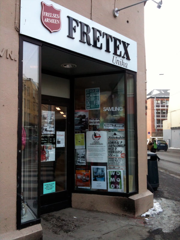 fretexoslo2 Salvation Army Norway shop in Oslo