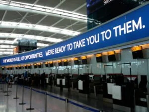 Heathrow T5 British Airways banner