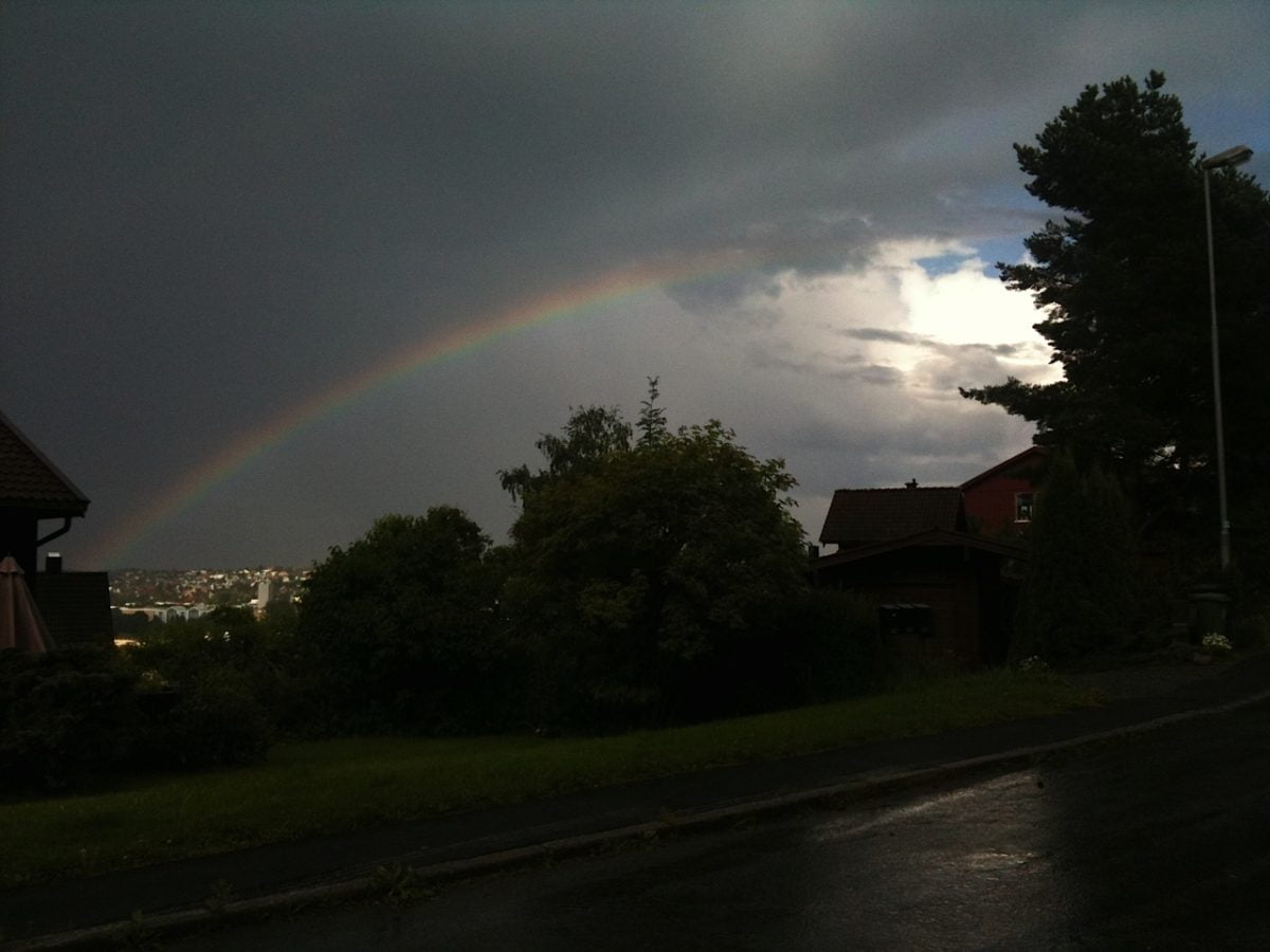 Rainbow over Trondheim