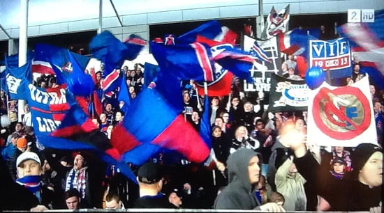 Vålerenga fans at Lillestrøm