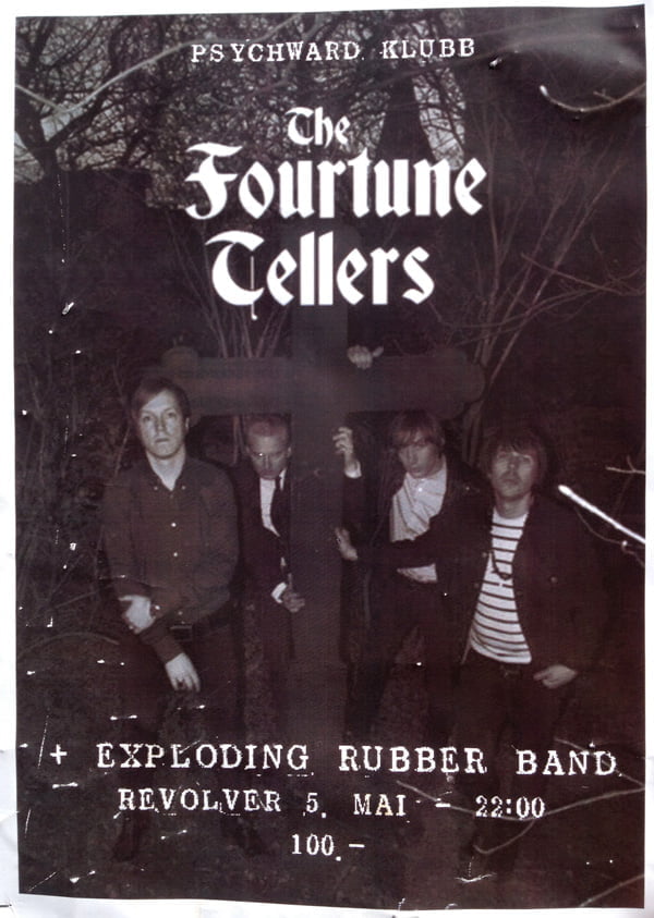 Concert poster for The Fortune Tellers in Oslo.