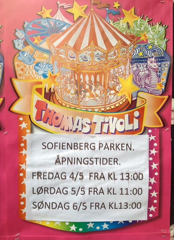 Thomas Tivoli circus poster from Oslo.