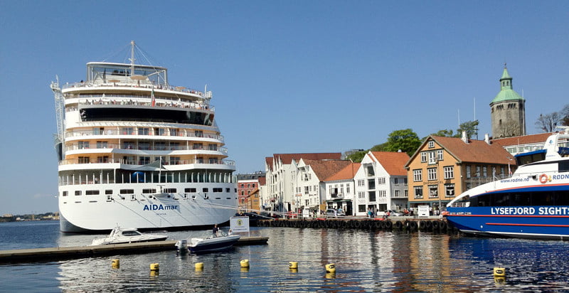 A cruise ship in Stavanger, Norway