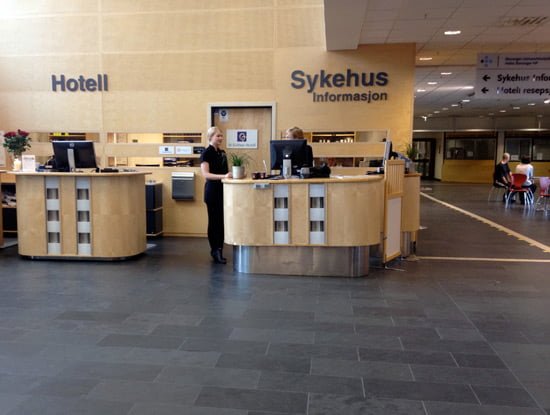 Hospital and Hotel reception desks