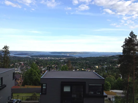 View of Oslo from Besserud T-Bane Station