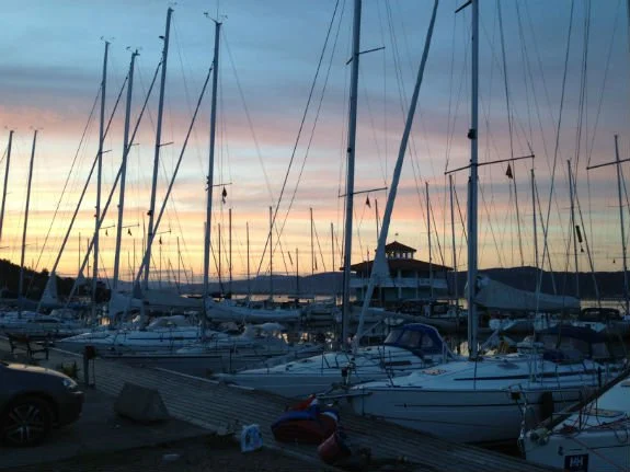Sunset from Drammen Sailing Club