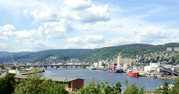 View over Drammen