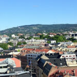 View of Oslo from the hotel bedroom