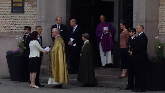 Jens Stoltenberg at Oslo Cathedral Jens Stoltenberg at Oslo Cathedral