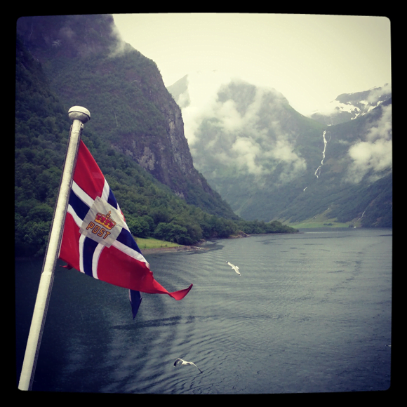 Sailing the Nærøyfjord, Norway Sailing the Nærøyfjord, Norway