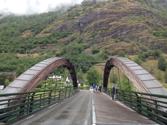 The main bridge in Flåm bridge