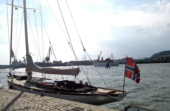A Norwegian boat in Gothenburg