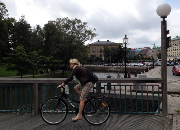 Cyclist in Gothenburg