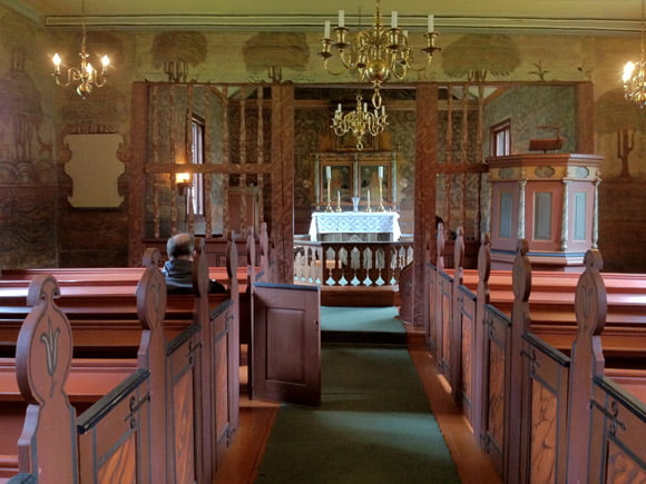 Inside Flåm Church