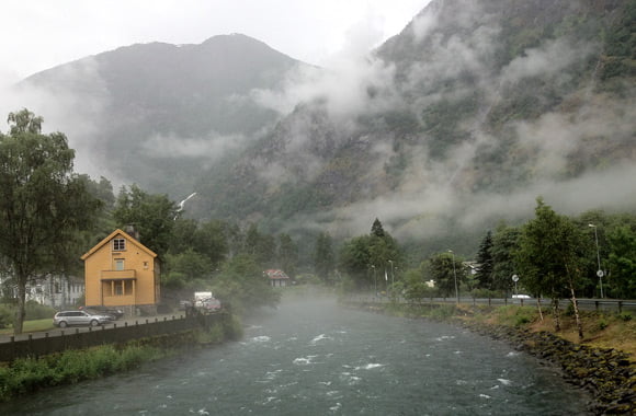 An eerie evening in Flåm An eerie evening in Flåm