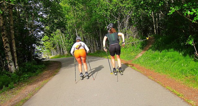 Roller-skiing