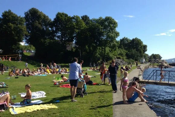 Fun in the sun at Drøbak