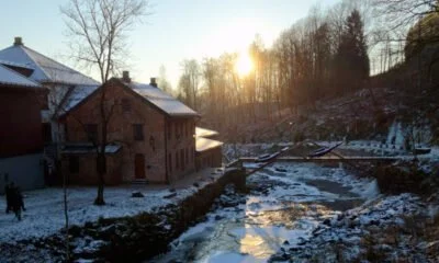 Bærums Verk Village in the Winter