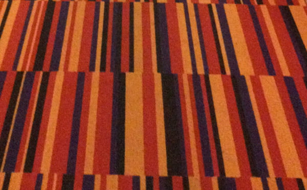 Patterned carpet at Hotel Finn in Helsinki