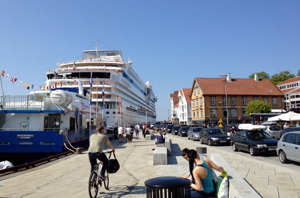 A cruise ship in Stavanger