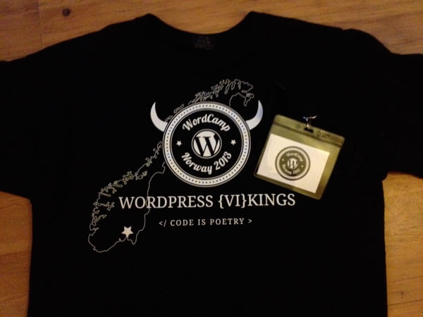 The WordCamp Norway 2013 T-Shirt