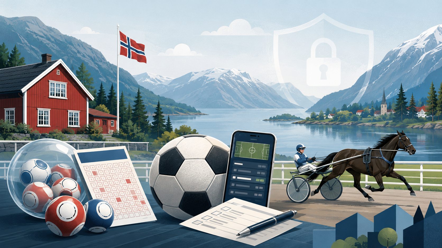 Gambling in Norway concept image.