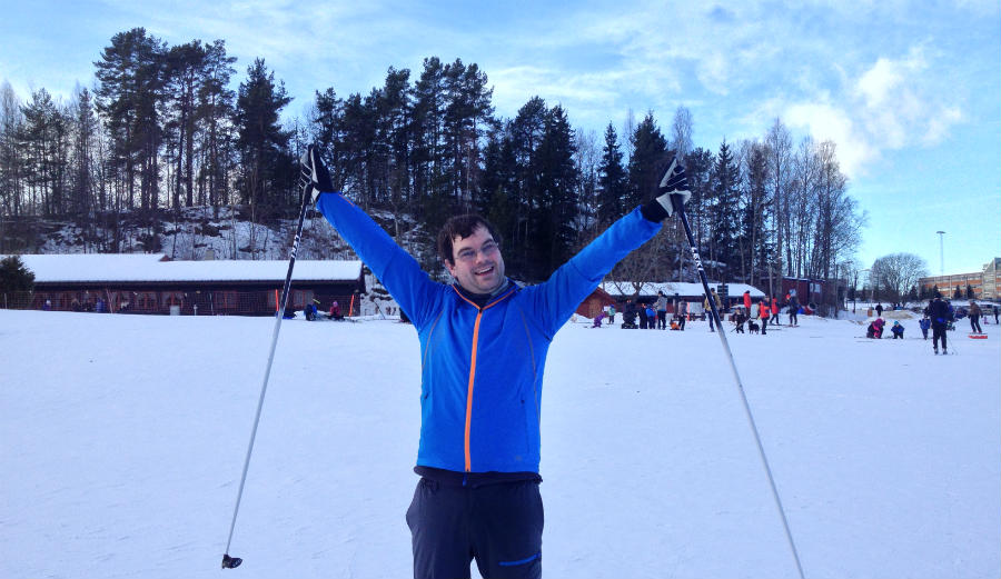 Cross-country skiing experience