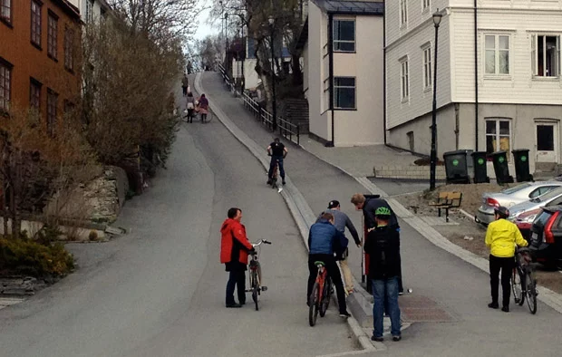 Trondheim bicycle lift