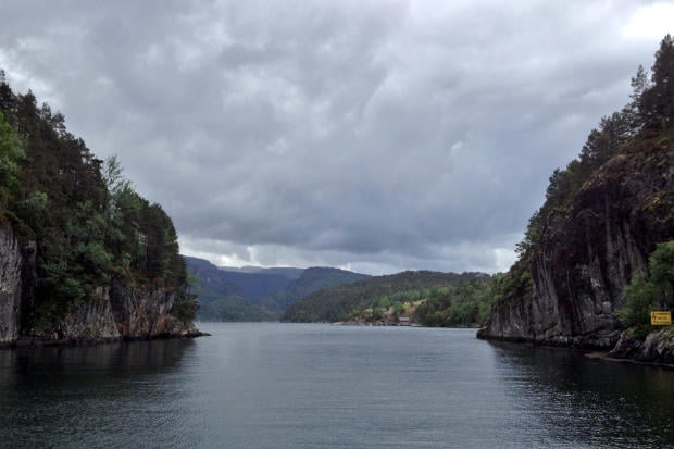 Sailing around Osterøy near Bergen