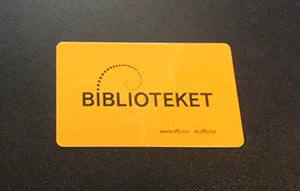 Norwegian library card