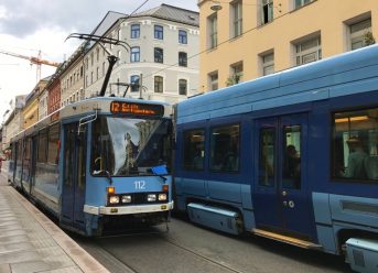 Norwegian trams in Oslo
