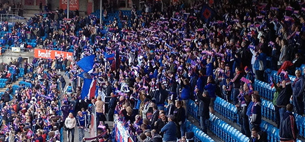 VIF fans at Ullevaal Stadion