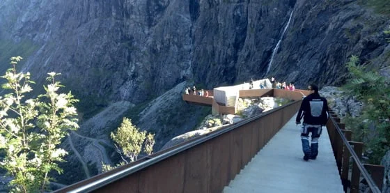 Visitor viewpoints at Trollstigen