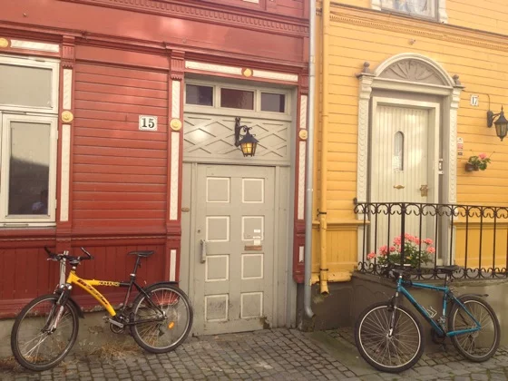 Lovely street in Trondheim