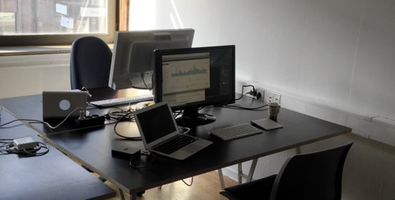 My desk at DIGS